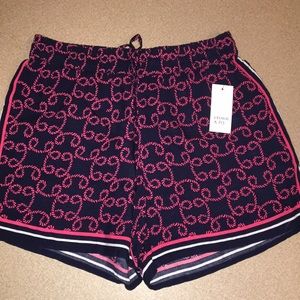 Navy and Pink Shorts